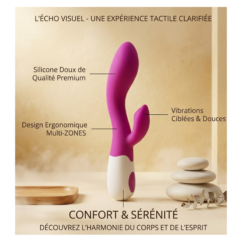 Masseur Clark Type Rabbit - Haute Qualité en Silicone Premium